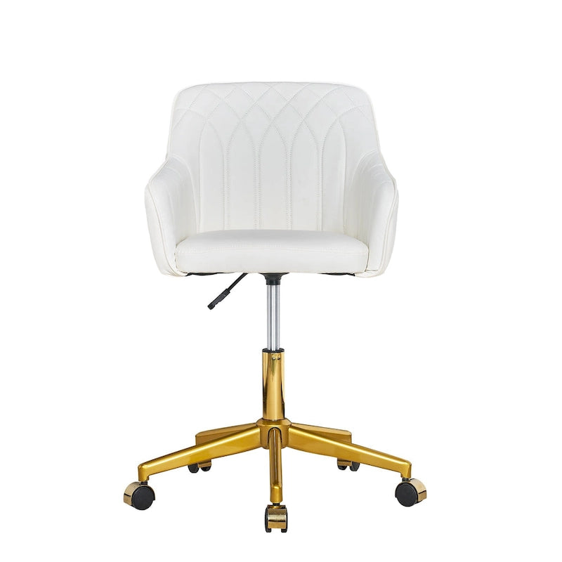 Modern Home Office Chairs Height Adjustable 360 Swivel Task Chair with Metal Base