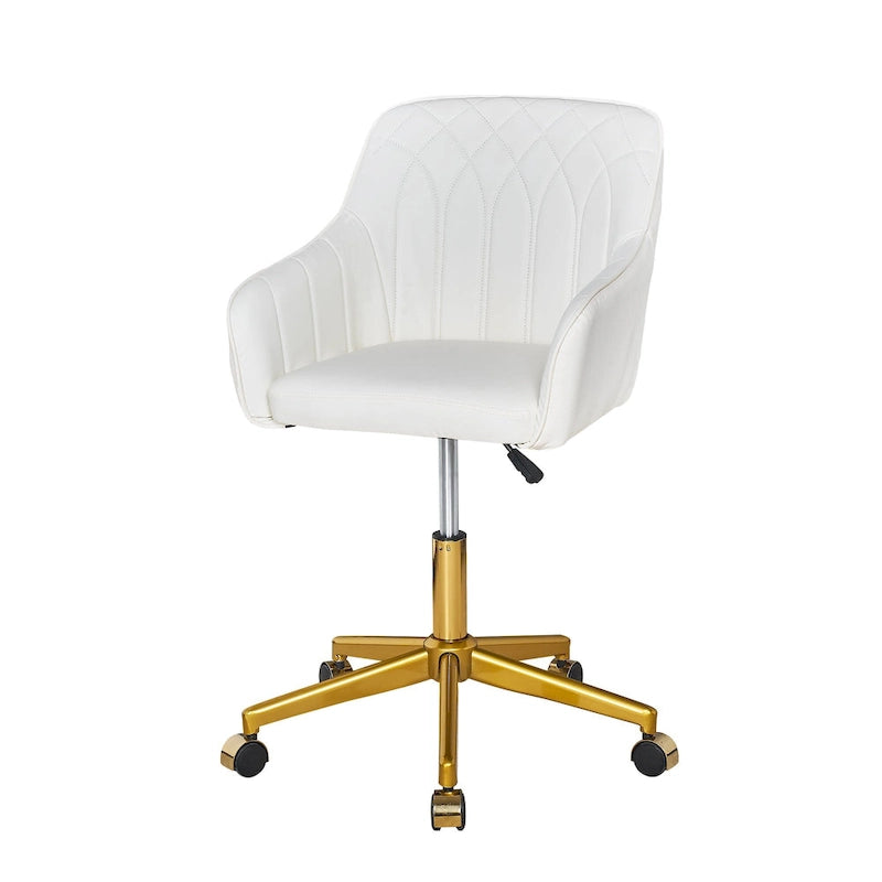Modern Home Office Chairs Height Adjustable 360 Swivel Task Chair with Metal Base