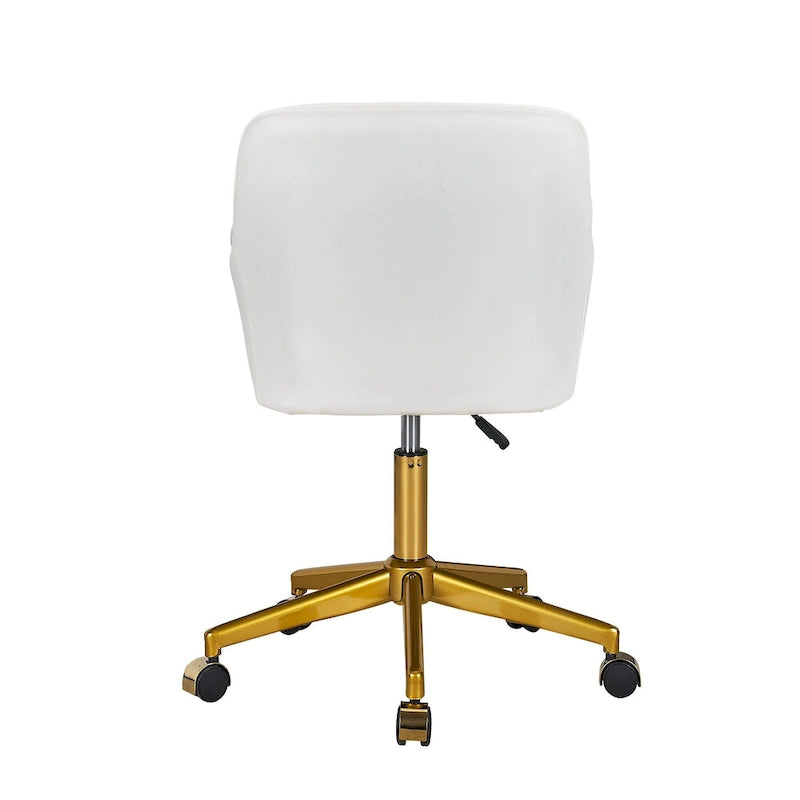 Modern Home Office Chairs Height Adjustable 360 Swivel Task Chair with Metal Base