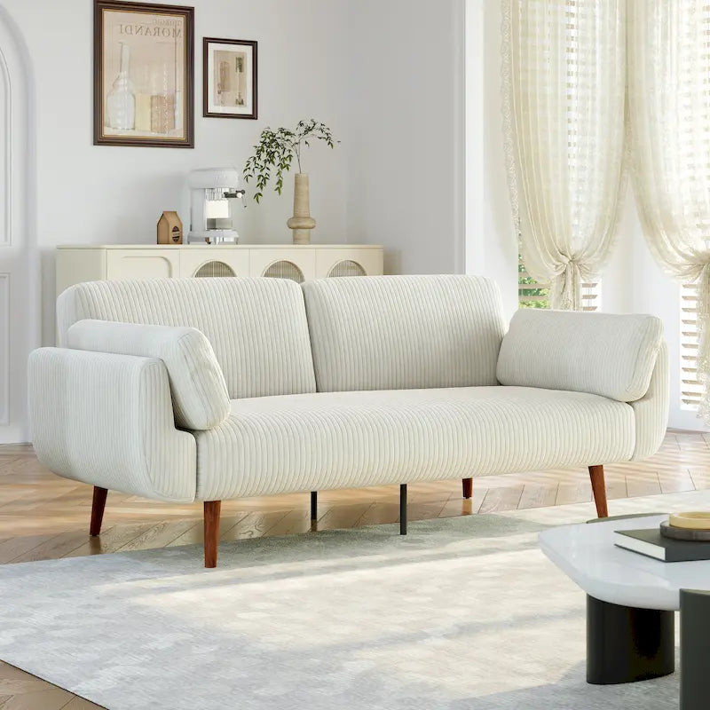 Convertible Sleeper Sofa Futon Sofa Bed Recliner Lounge For Living Room