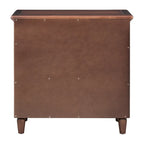 Comodino contenitore in legno con 3 cassetti
