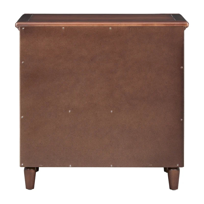 3-Drawer Nightstand Storage Wood Cabinet