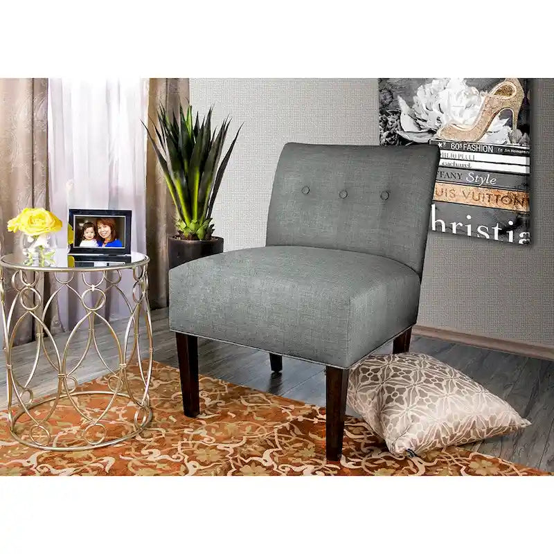Button Tufted Accent Chair