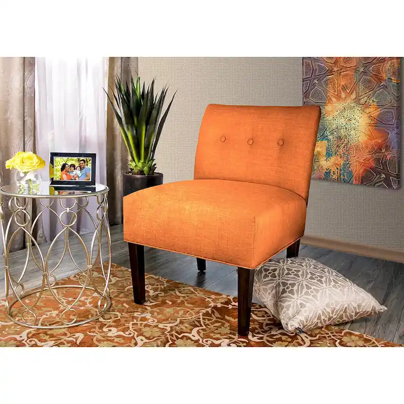 Button Tufted Accent Chair