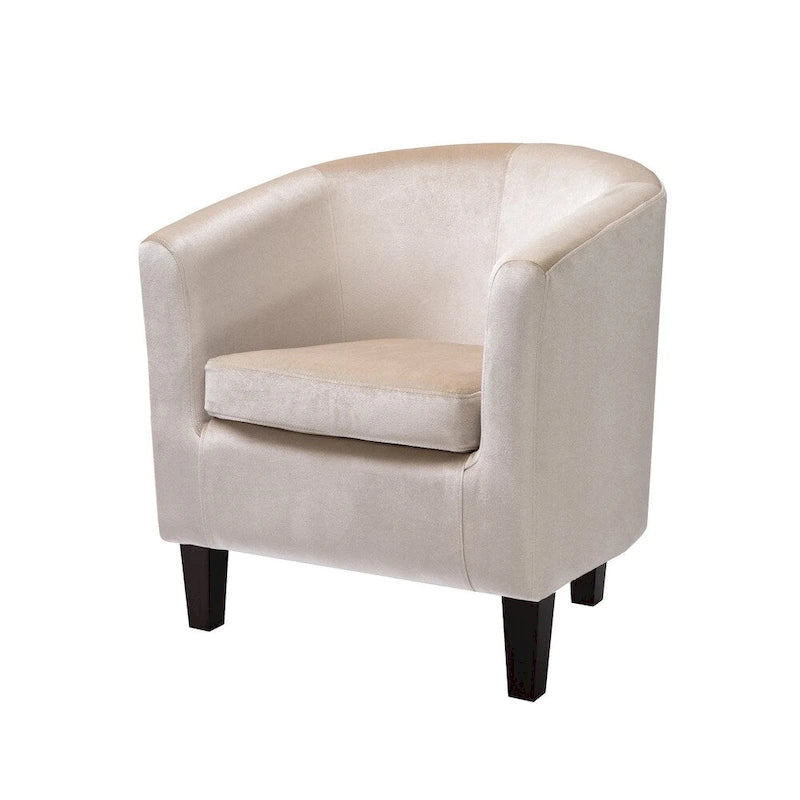 Velvet Upholstered Tub Chair