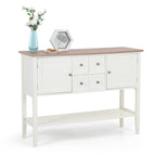Credenza buffet, mobile contenitore e organizzatore con 4 cassetti