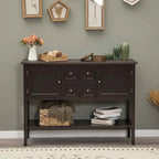 Credenza buffet, mobile contenitore e organizzatore con 4 cassetti