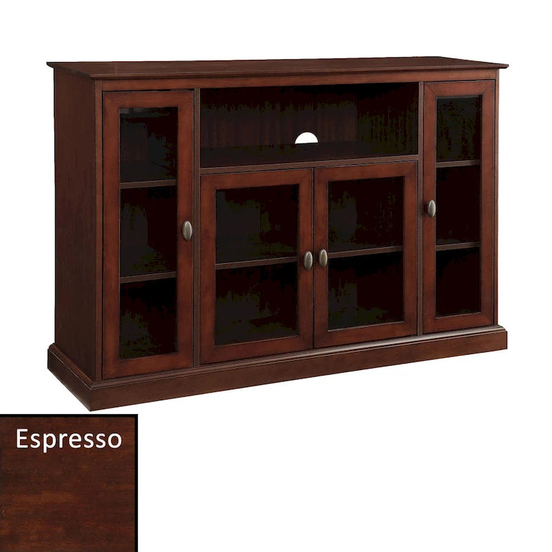 Highboy 60 TV Stand with Storage Cabinets and Shelves