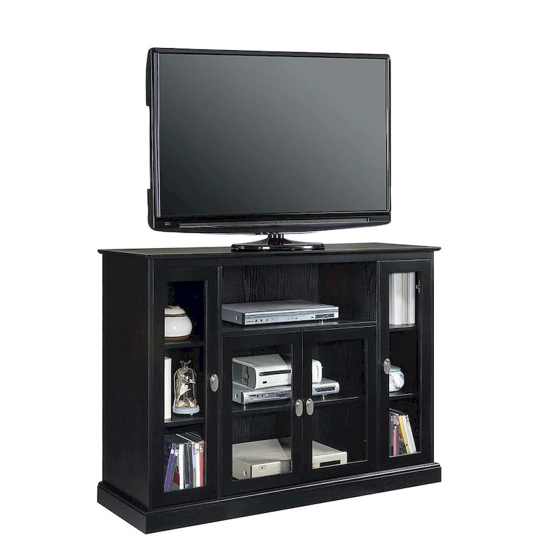 Highboy 60 TV Stand with Storage Cabinets and Shelves
