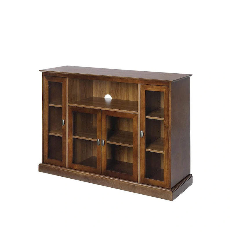 Highboy 60 TV Stand with Storage Cabinets and Shelves