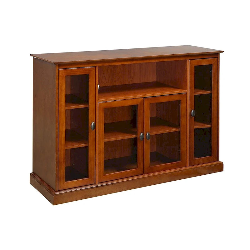 Highboy 60 TV Stand with Storage Cabinets and Shelves