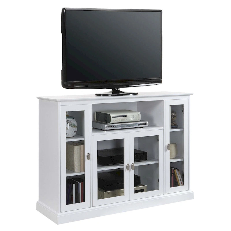 Highboy 60 TV Stand with Storage Cabinets and Shelves