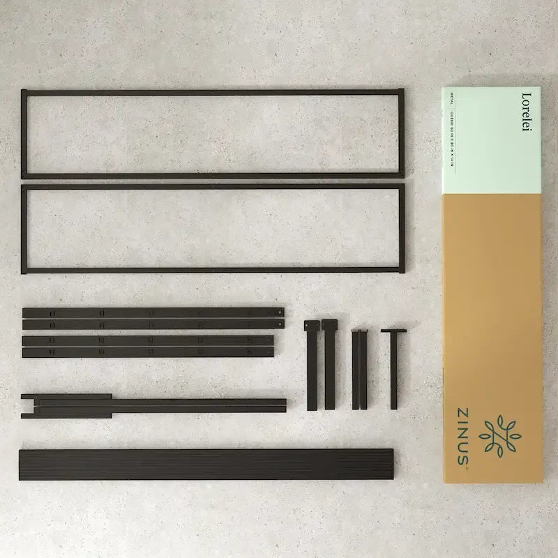 Black Metal 14-inch Platform Bed