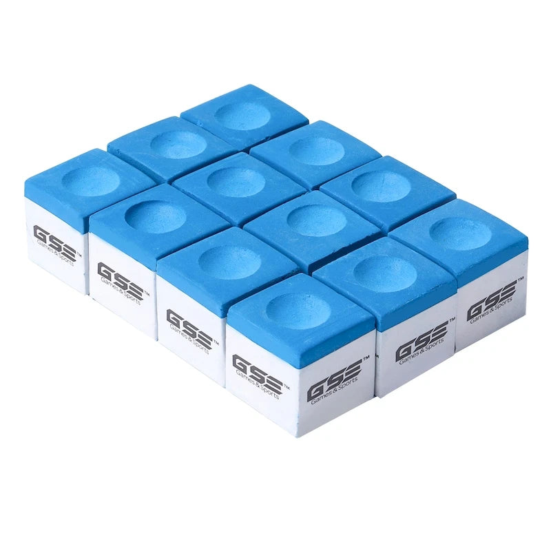 12-Pack Billiard/Pool Cue Chalks, Billiard Pool Table Accessories