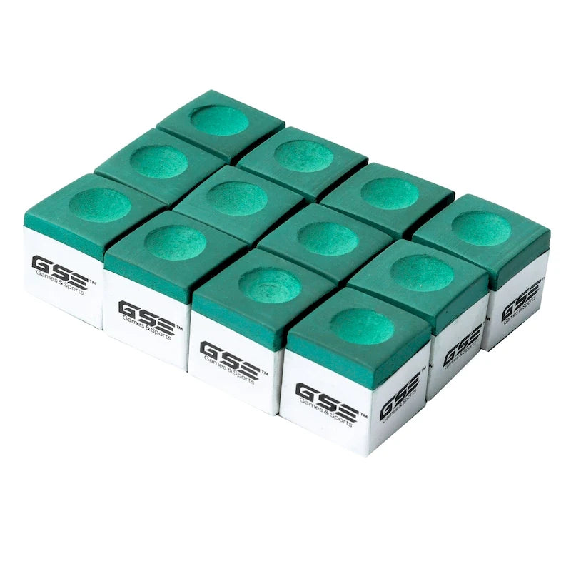 12-Pack Billiard/Pool Cue Chalks, Billiard Pool Table Accessories