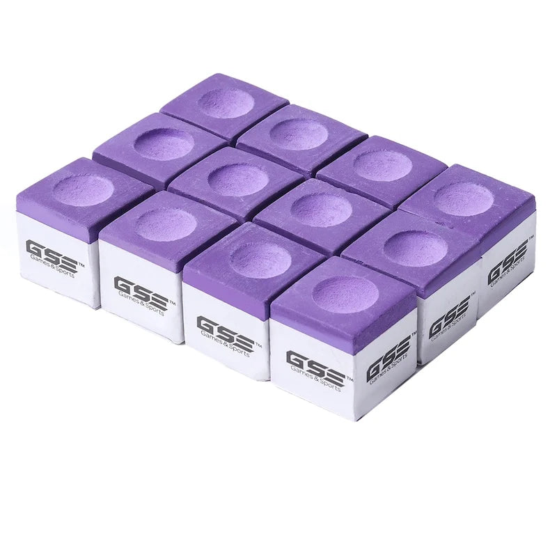 12-Pack Billiard/Pool Cue Chalks, Billiard Pool Table Accessories