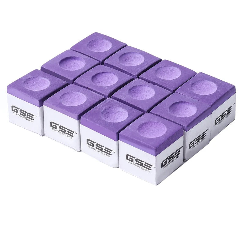 12-Pack Billiard/Pool Cue Chalks, Billiard Pool Table Accessories