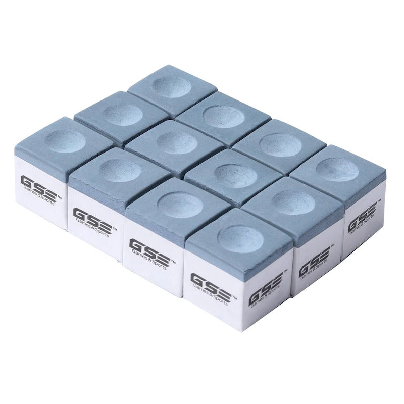 12-Pack Billiard/Pool Cue Chalks, Billiard Pool Table Accessories