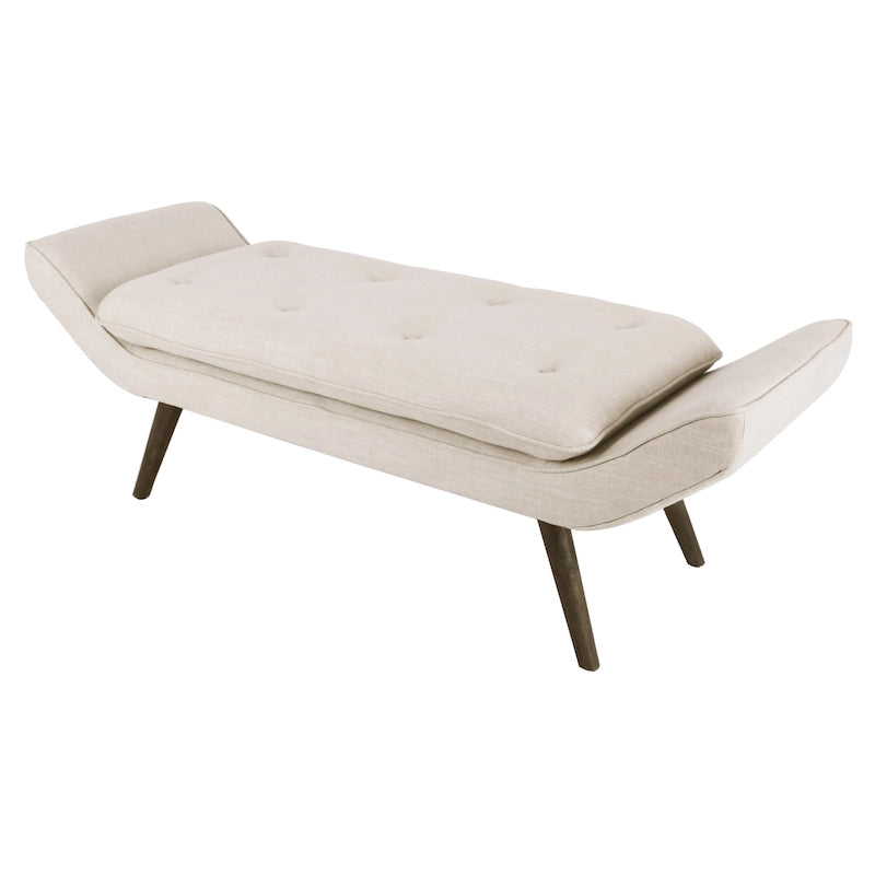 Fabric Tufted Bench
