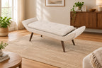 Newcastle Fabric Tufted Bench