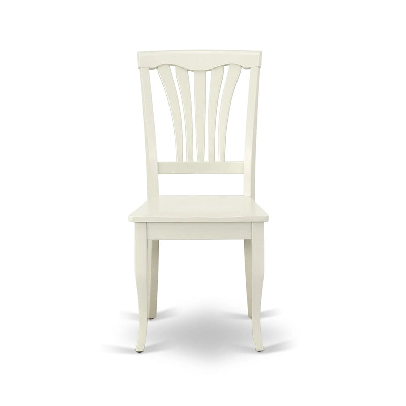 Dining Room Furniture Set- an Oval Kitchen Table and Wooden Seat Dining Chairs, Linen White(Pieces Option)