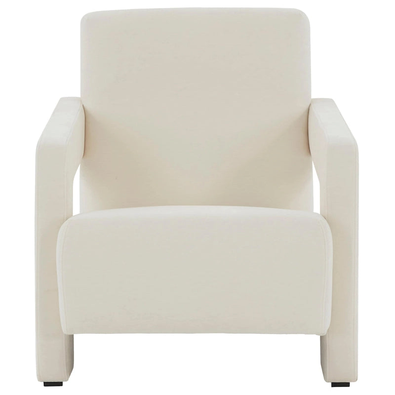 Modern Velvet Accent Chair - 27 In. W x 35 In. D x 30 In. H - 27Wx35Dx30H