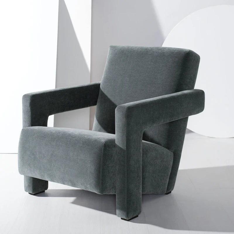 Modern Velvet Accent Chair - 27 In. W x 35 In. D x 30 In. H - 27Wx35Dx30H