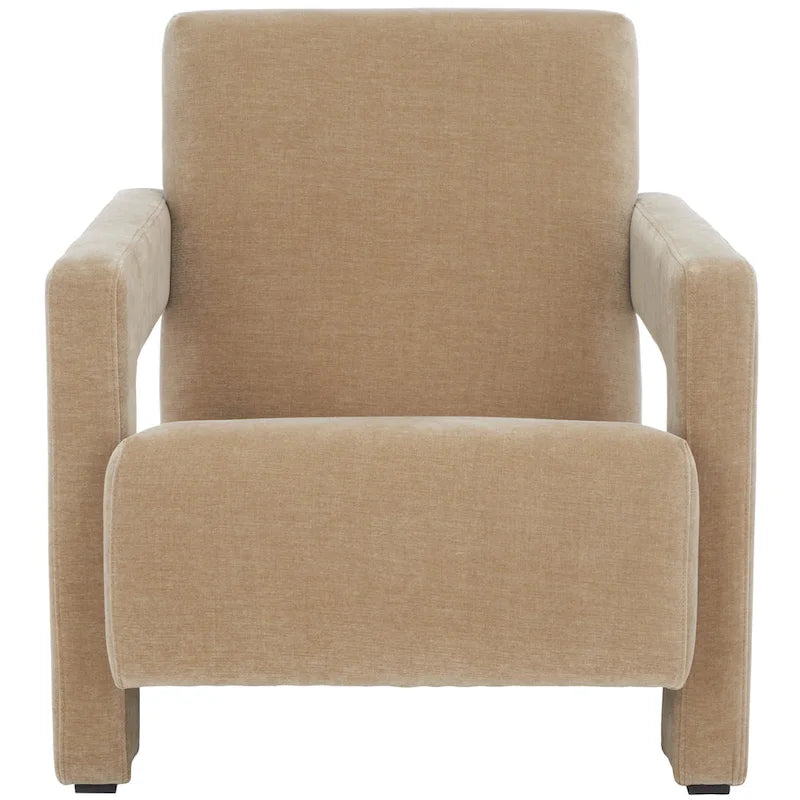 Modern Velvet Accent Chair - 27 In. W x 35 In. D x 30 In. H - 27Wx35Dx30H