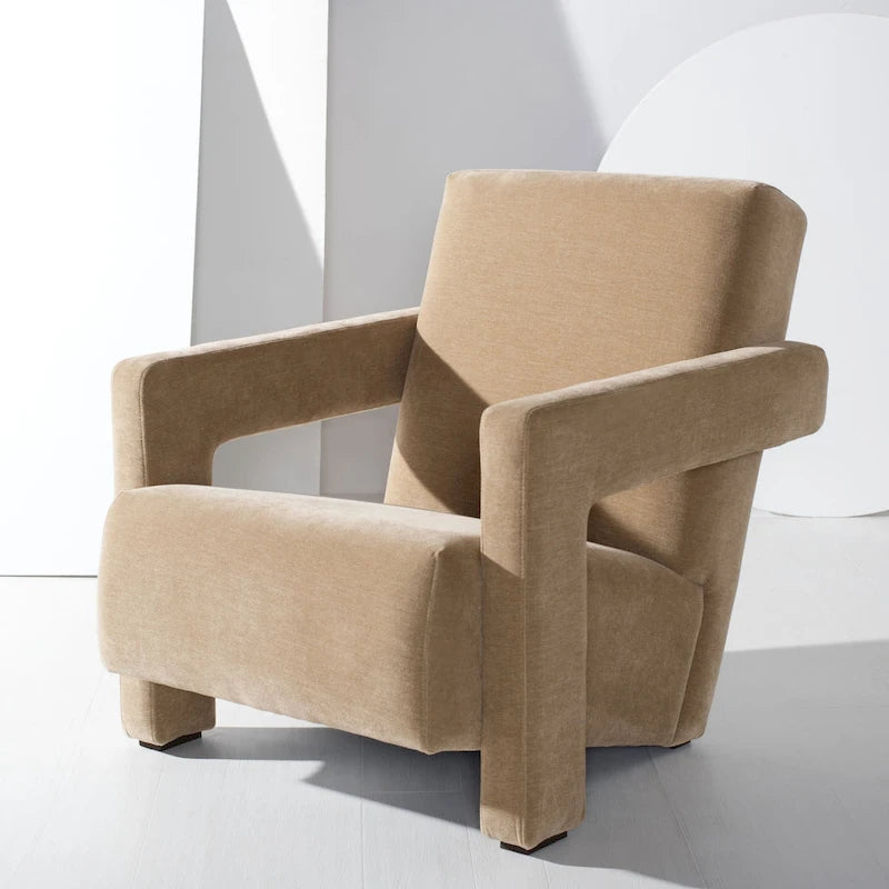 Modern Velvet Accent Chair - 27 In. W x 35 In. D x 30 In. H - 27Wx35Dx30H