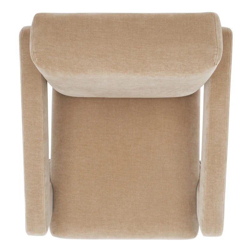 Modern Velvet Accent Chair - 27 In. W x 35 In. D x 30 In. H - 27Wx35Dx30H