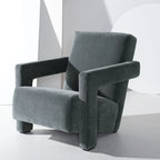 Moderní sametové křeslo - 27 In. W x 35 In. D x 30 In. H - 27Wx35Dx30H