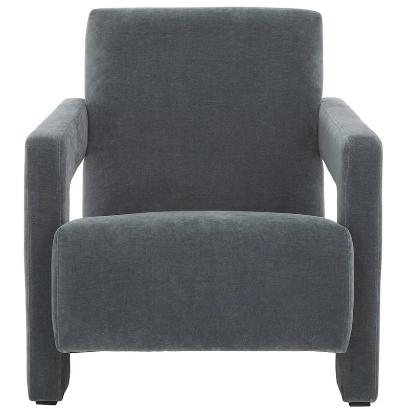 Modern Velvet Accent Chair - 27 In. W x 35 In. D x 30 In. H - 27Wx35Dx30H