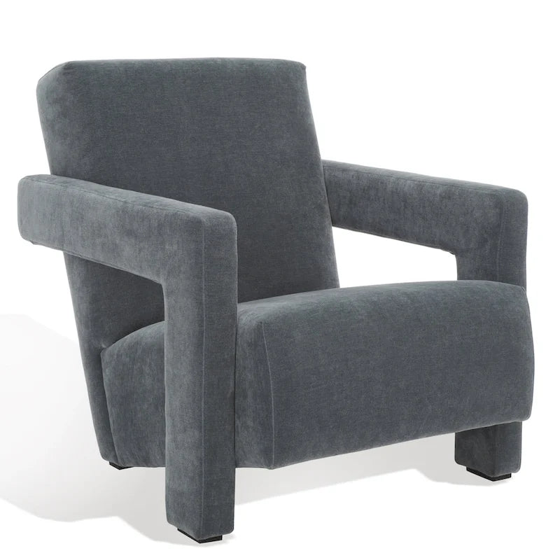 Modern Velvet Accent Chair - 27 In. W x 35 In. D x 30 In. H - 27Wx35Dx30H
