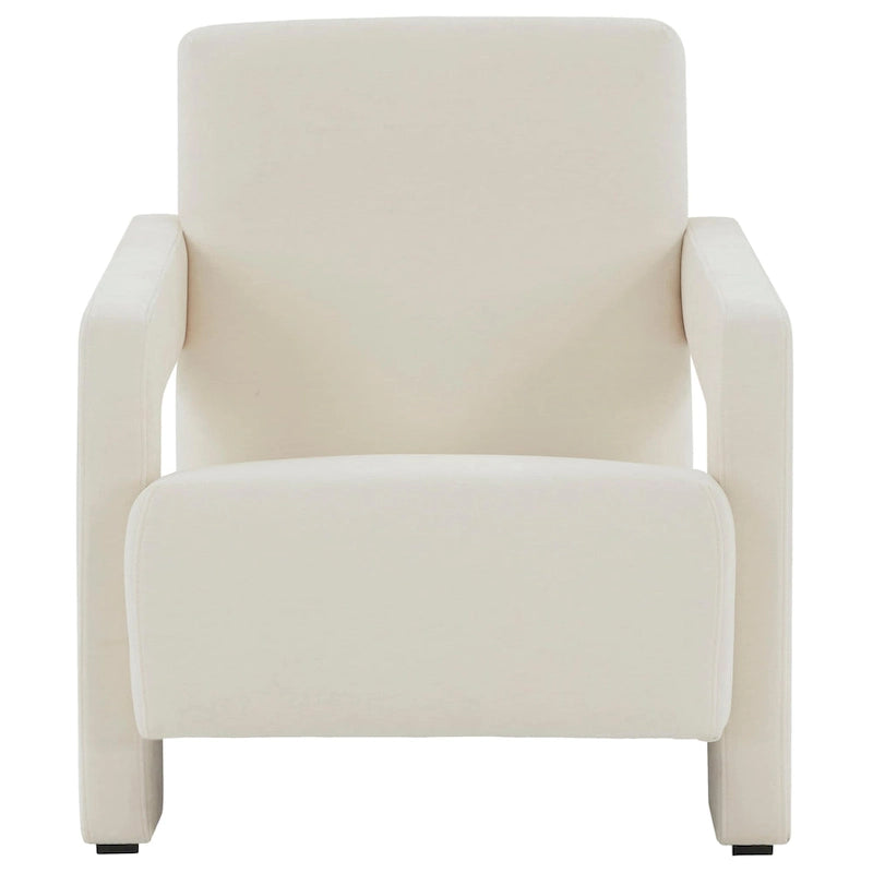 Modern Velvet Accent Chair - 27 In. W x 35 In. D x 30 In. H - 27Wx35Dx30H