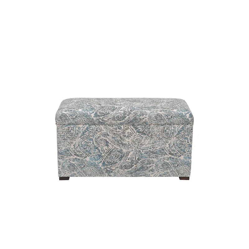 Transitional Living Room Storage Trunk Bench