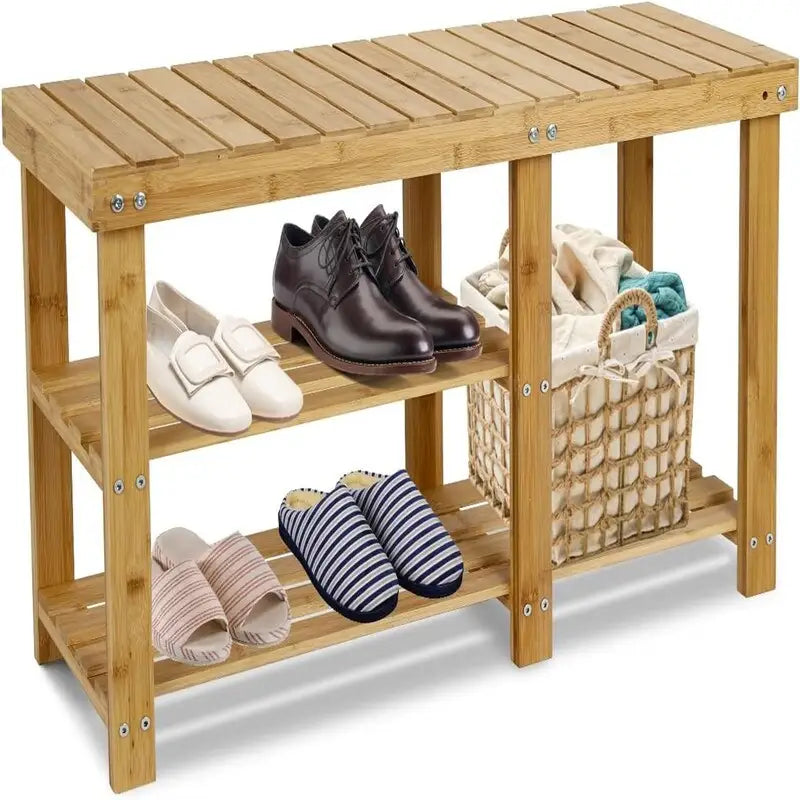 Shoe Rack Bench for Entryway