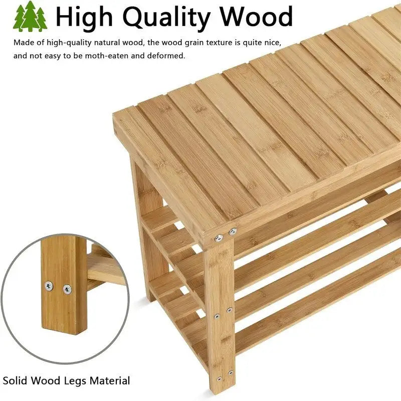 Shoe Rack Bench for Entryway