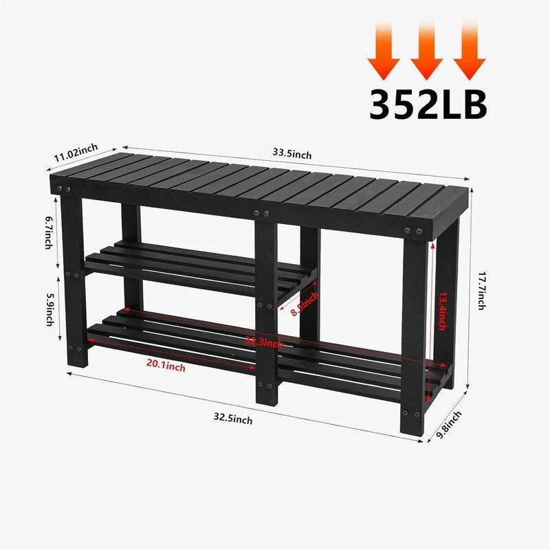 Shoe Rack Bench for Entryway