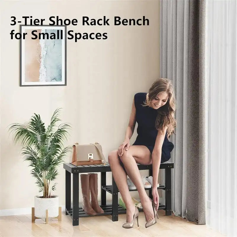 Shoe Rack Bench for Entryway