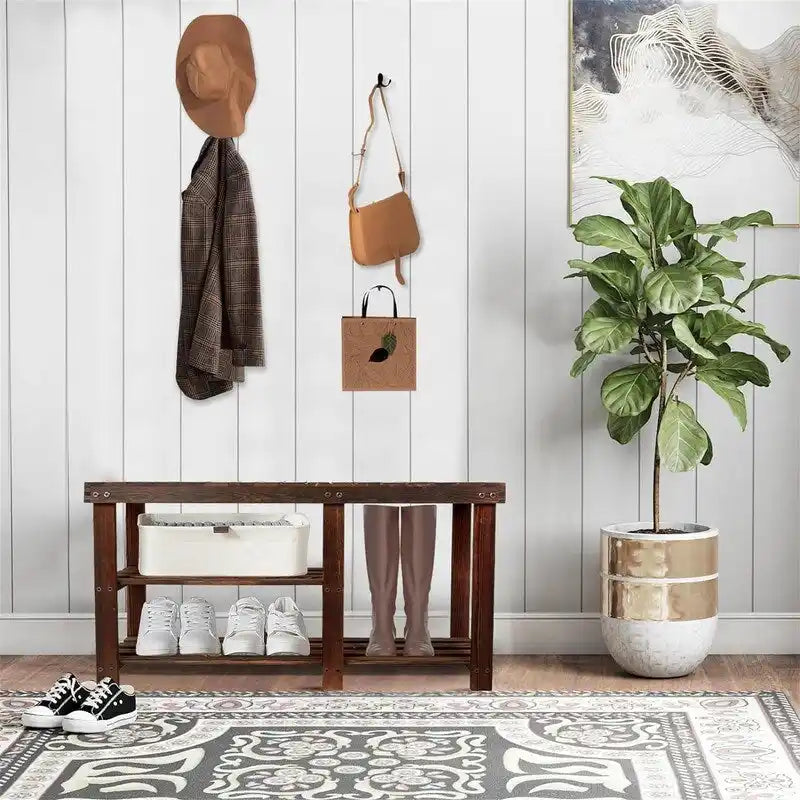 Shoe Rack Bench for Entryway